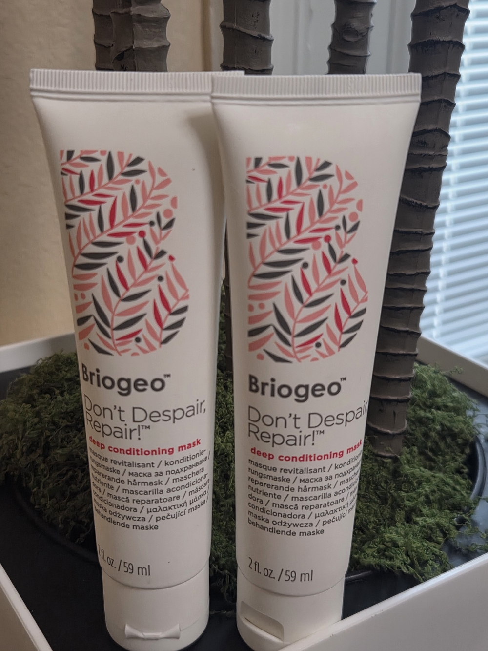 Briogeo Don’t Despair Repair Deep Conditioning Mask 2oz 59mL 2-Pack New